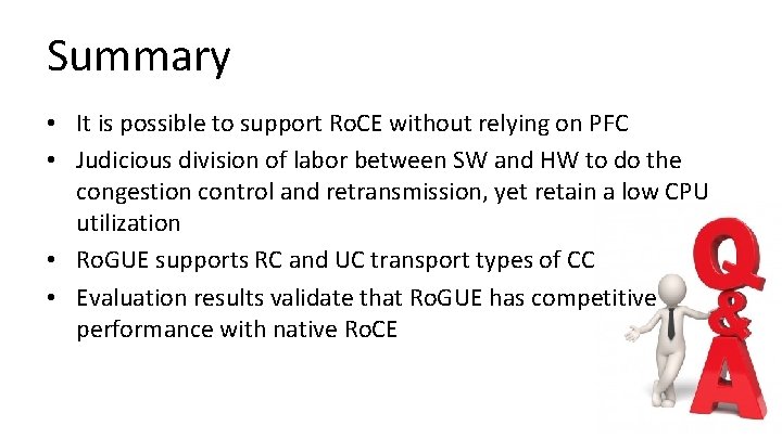 Summary • It is possible to support Ro. CE without relying on PFC •
