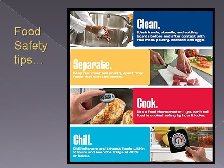 Food Safety tips… 
