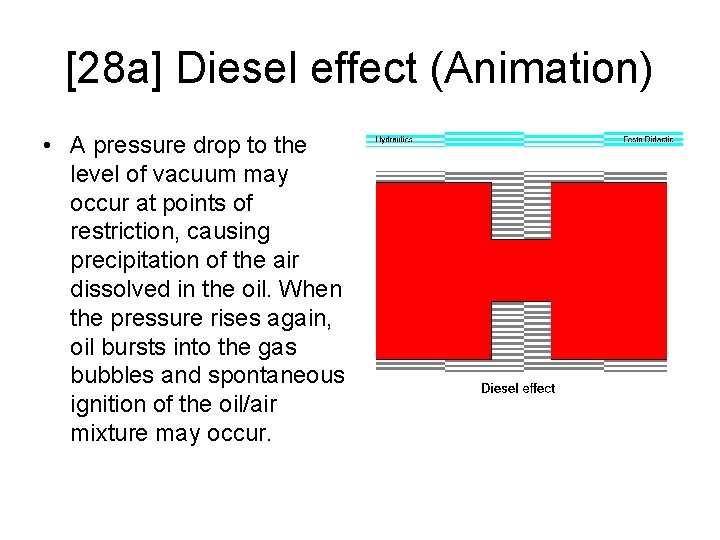 [28 a] Diesel effect (Animation) • A pressure drop to the level of vacuum