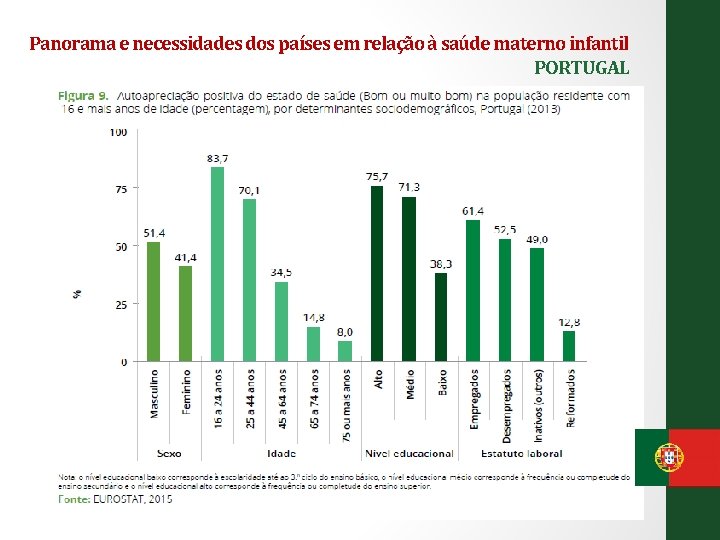 Panorama e necessidades dos países em relação à saúde materno infantil PORTUGAL 