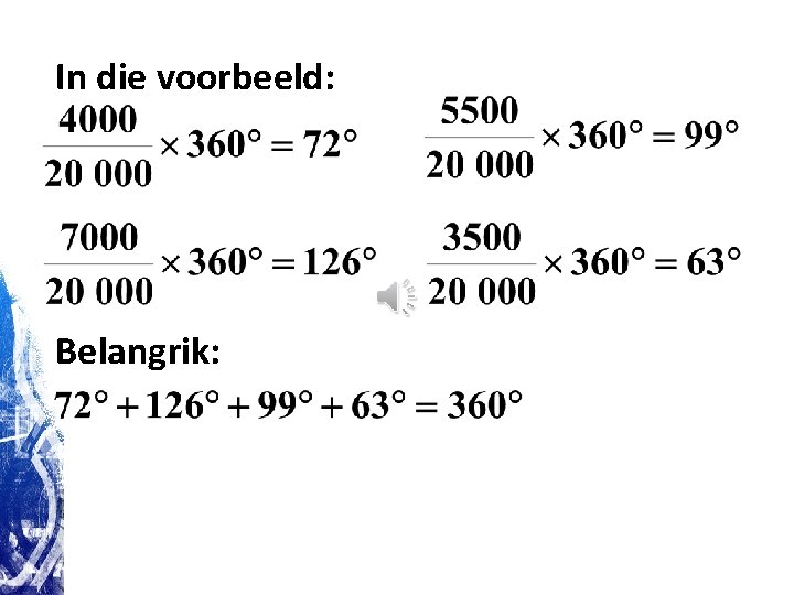 In die voorbeeld: Belangrik: In die voorbeeld: Belangrik: