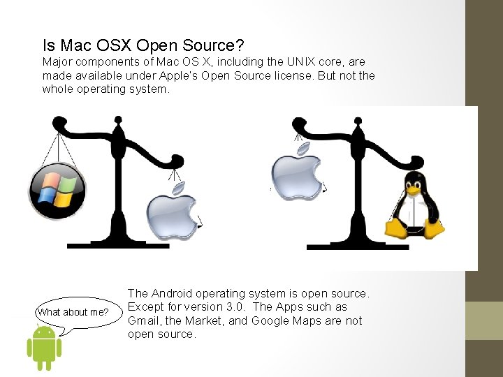 Is Mac OSX Open Source? Major components of Mac OS X, including the UNIX