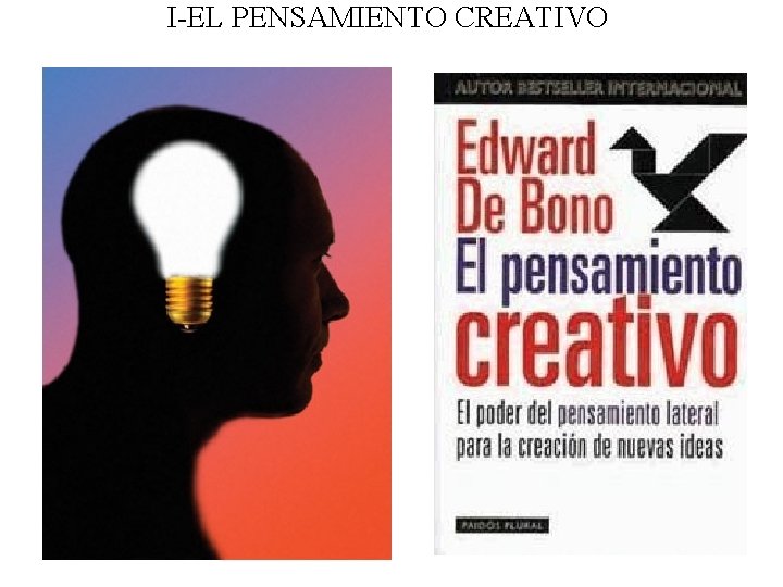 I-EL PENSAMIENTO CREATIVO 