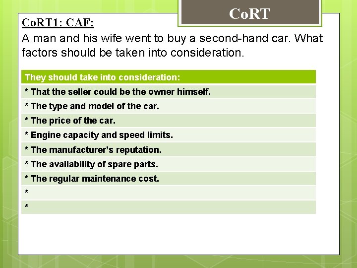 Co. RT 1: CAF: A man and his wife went to buy a second-hand Co. RT 1: CAF: A man and his wife went to buy a second-hand