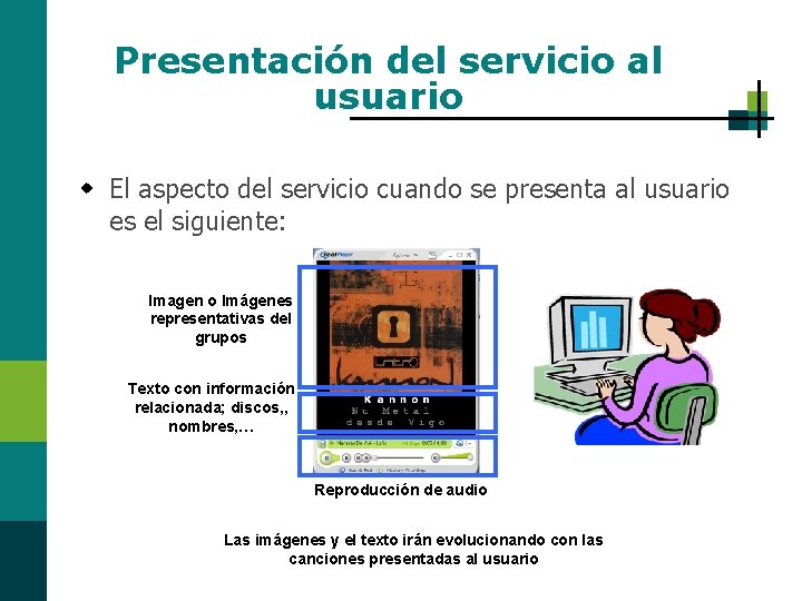 Presentación del servicio al usuario w El aspecto del servicio cuando se presenta al