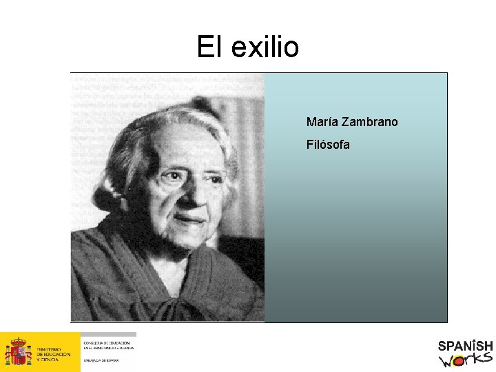 El exilio María Zambrano Filósofa 