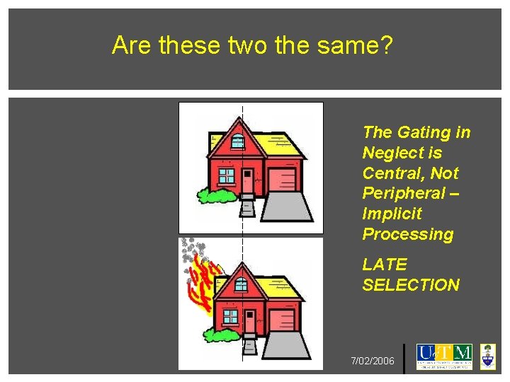 Are these two the same? The Gating in Neglect is Central, Not Peripheral –