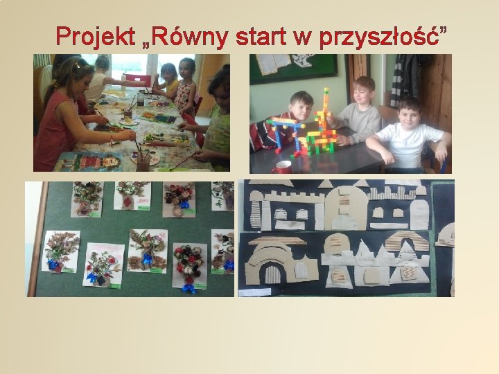 Projekt „Równy start w przyszłość” 