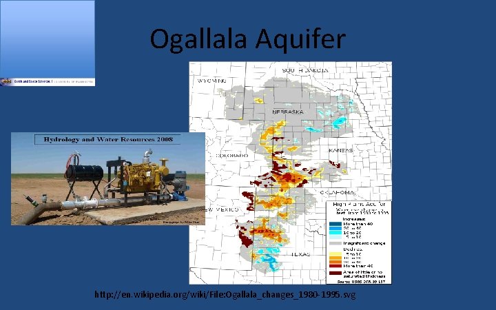 Ogallala Aquifer http: //en. wikipedia. org/wiki/File: Ogallala_changes_1980 -1995. svg 