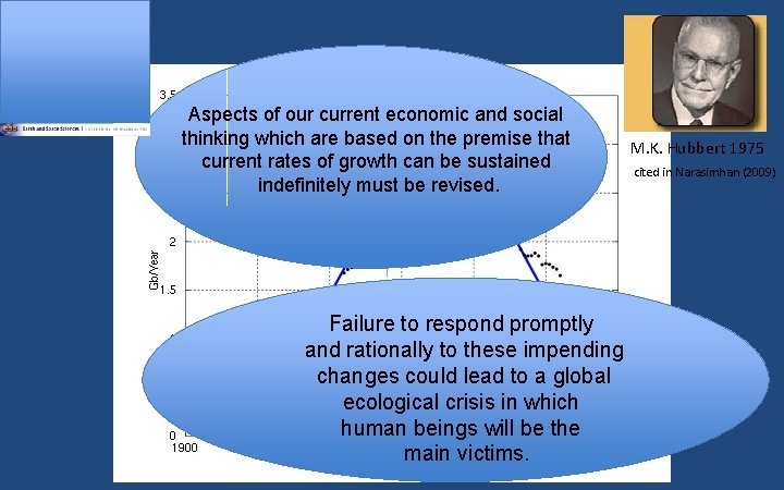 Aspects of our current economic and social thinking which are based on the premise