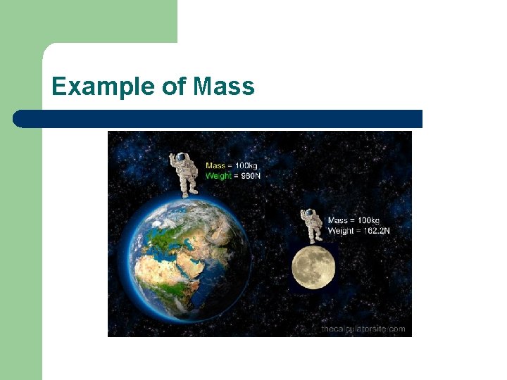 Example of Mass 