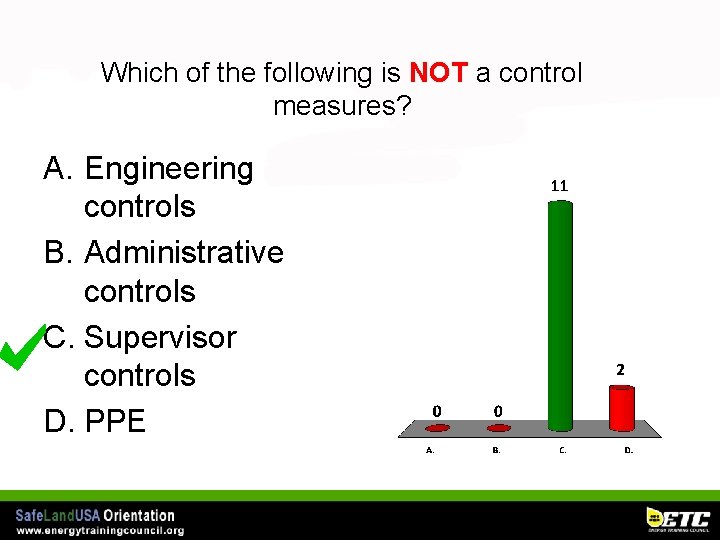 Which of the following is NOT a control measures? A. Engineering controls B. Administrative