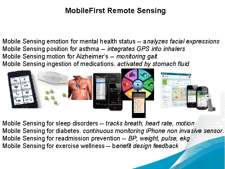 Mobile. First Remote Sensing Mobile Sensing emotion for mental health status -- analyzes facial