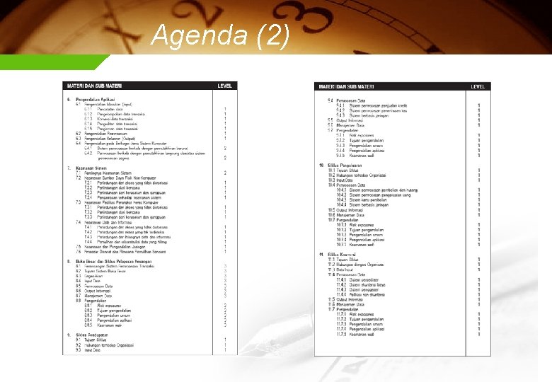 Agenda (2) 