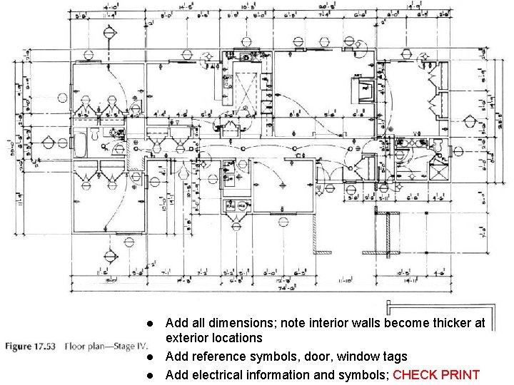 l l l Add all dimensions; note interior walls become thicker at exterior locations