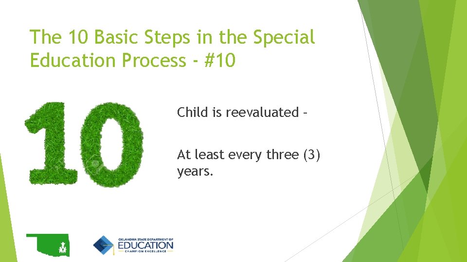 The 10 Basic Steps in the Special Education Process - #10 Child is reevaluated