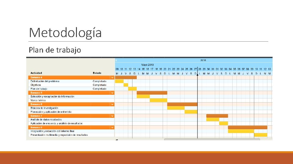 Metodología Plan de trabajo 