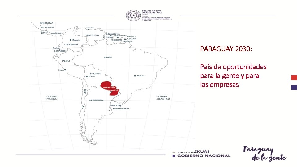 PARAGUAY 2030: País de oportunidades para la gente y para las empresas 