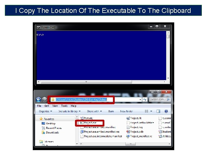 I Copy The Location Of The Executable To The Clipboard 
