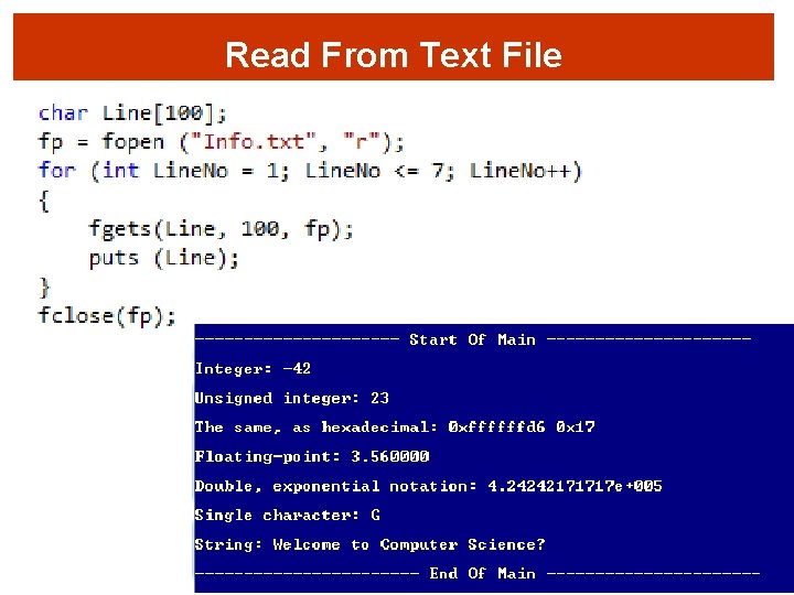 Read From Text File 