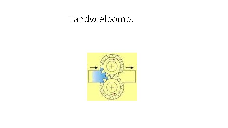 Tandwielpomp. 