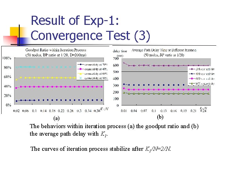 Result of Exp-1: Convergence Test (3) (a) (b) The behaviors within iteration process (a)