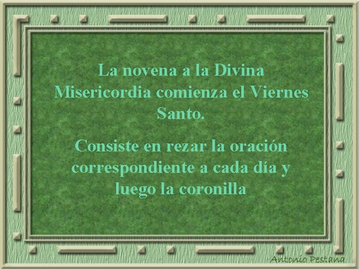 La novena a la Divina Misericordia comienza el Viernes Santo. Consiste en rezar la La novena a la Divina Misericordia comienza el Viernes Santo. Consiste en rezar la