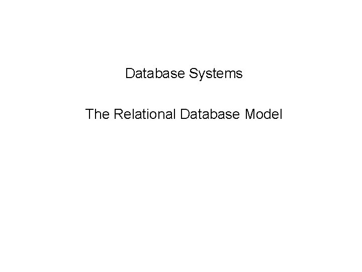 3 Database Systems The Relational Database Model 