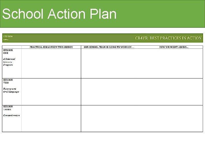 School Action Plan 