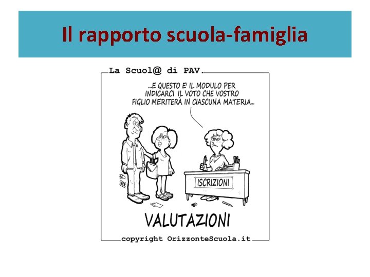 Il rapporto scuola-famiglia 