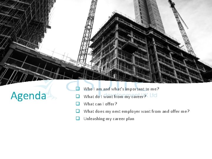 Agenda q Who I am and what’s important to me? q What do I