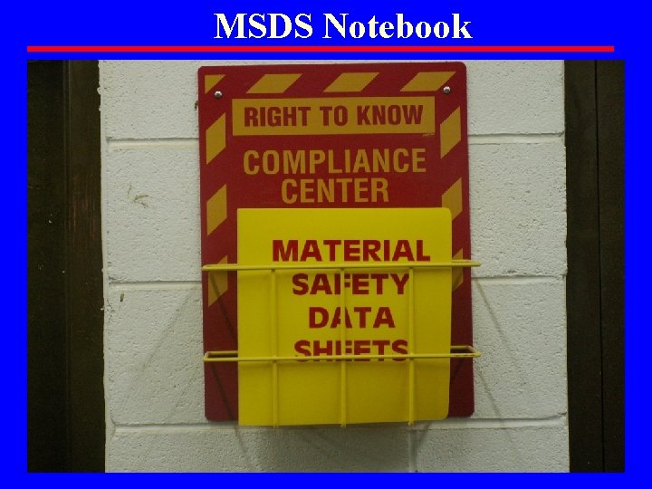 MSDS Notebook 