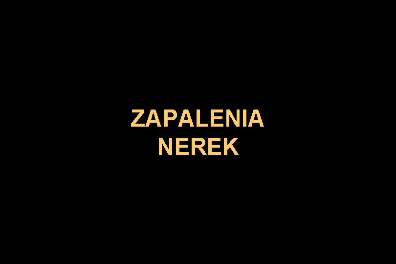 ZAPALENIA NEREK 