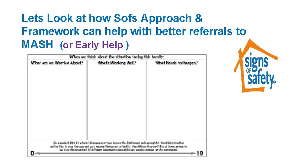 Lets Look at how Sofs Approach & Framework can help with better referrals to