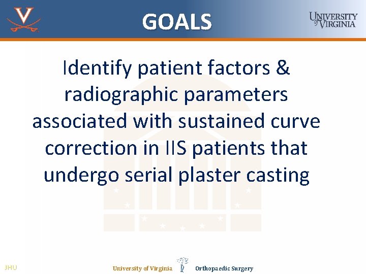 GOALS Identify patient factors & radiographic parameters associated with sustained curve correction in IIS