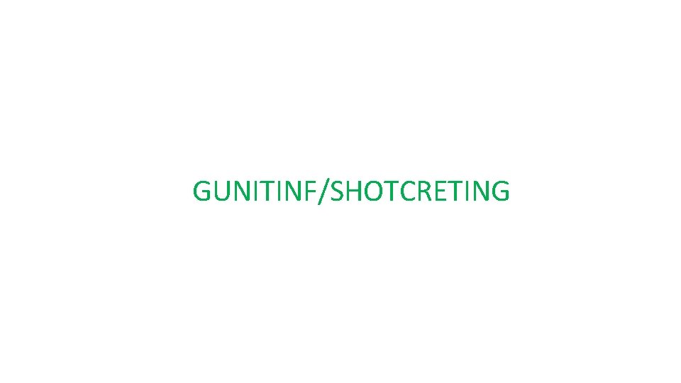 GUNITINF/SHOTCRETING 