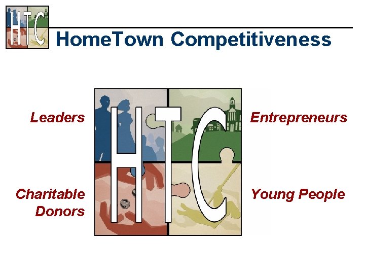 Home. Town Competitiveness Leaders Entrepreneurs Charitable Donors Young People 