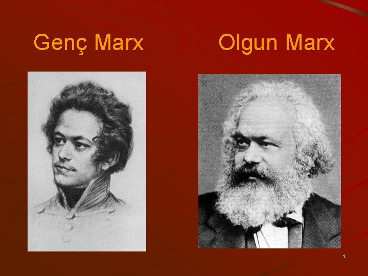 Genç Marx Olgun Marx 1 