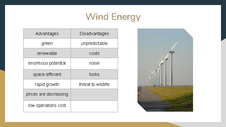 Wind Energy Advantages Disadvantages green unpredictable renewable costs enormous potential noise space-efficient looks rapid