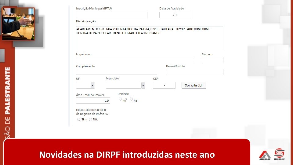 Novidades na DIRPF introduzidas neste ano 