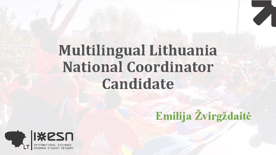 Multilingual Lithuania National Coordinator Candidate Emilija Žvirgždaitė 