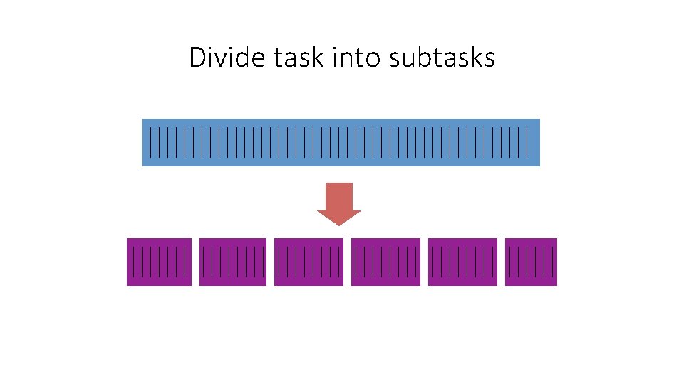 Divide task into subtasks 
