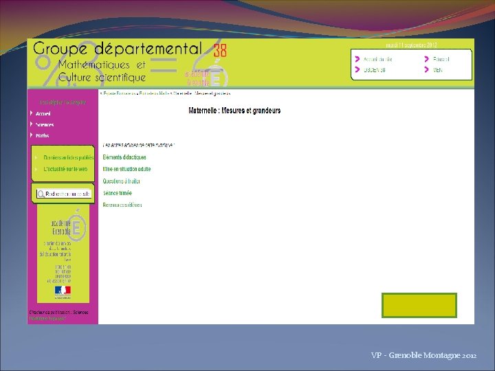 VP - Grenoble Montagne 2012 