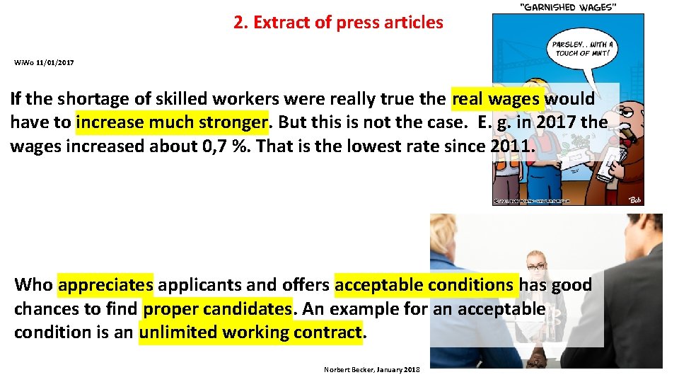 2. Extract of press articles Wi. Wo 11/01/2017 If the shortage of skilled workers