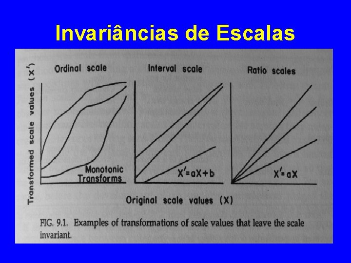 Invariâncias de Escalas 