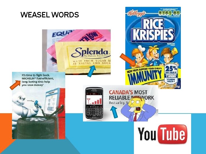 WEASEL WORDS 