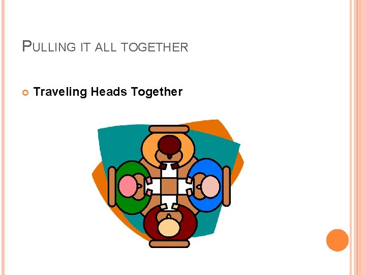 PULLING IT ALL TOGETHER Traveling Heads Together 