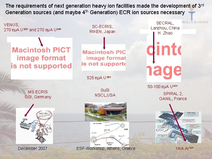 The requirements of next generation heavy ion facilities made the development of 3 rd