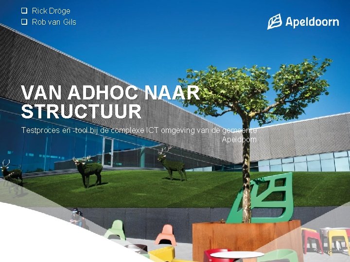 q Rick Dröge q Rob van Gils VAN ADHOC NAAR STRUCTUUR Testproces en -tool