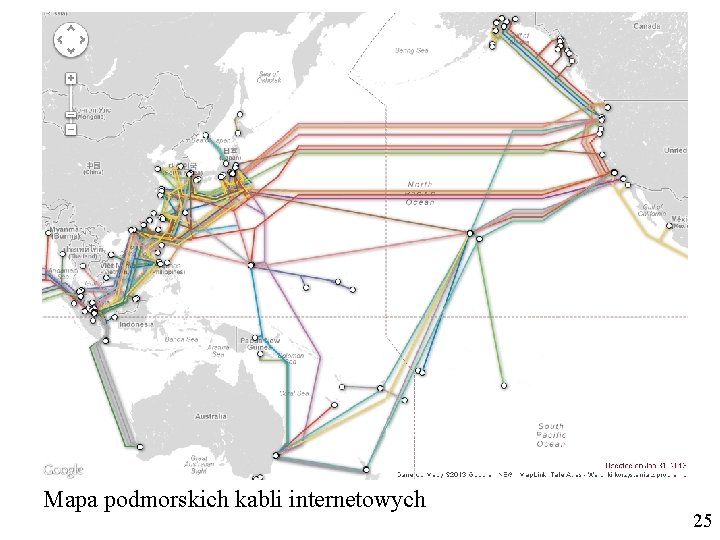 Mapa podmorskich kabli internetowych 25 